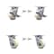 Service Caster 4 Inch Nylon Caster Set with Roller Bearing 4 Swivel Lock 2 Brake SCC-30CS420-NYR-TLB-BSL-2-BSL-2 - alternate 1
